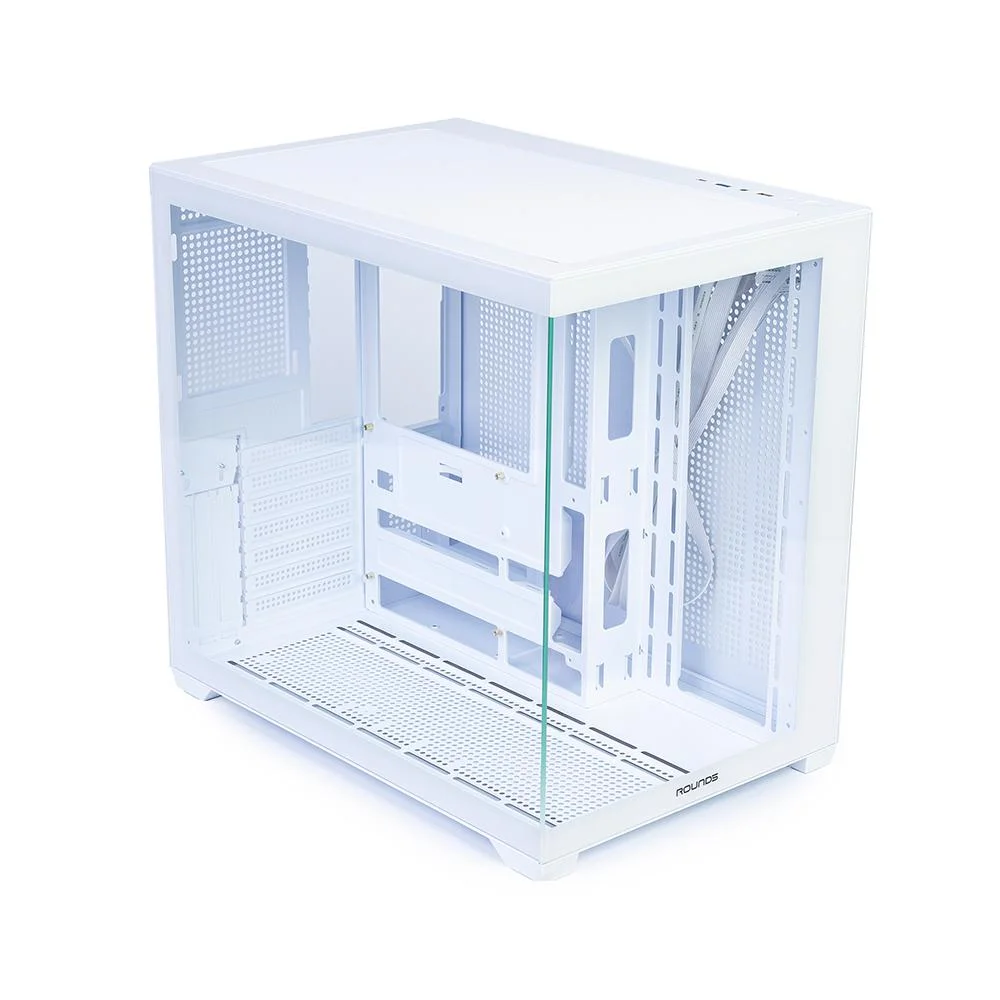 Gabinete Gamer Round5 Genos White (atx / Aquario / Frontal Vidro / Sem Fan) Gabinete Gamer Round5 Genos White (atx / Aquario / Frontal Vidro / Sem Fan)