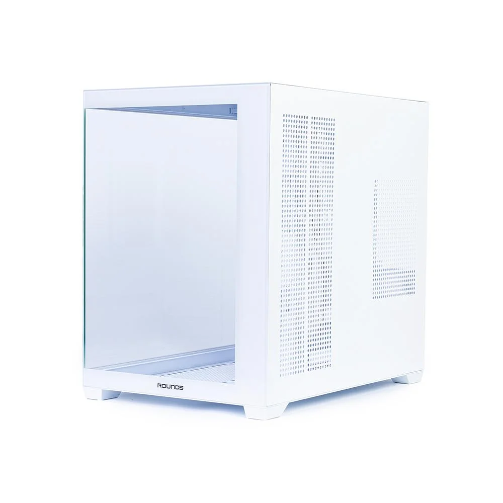 Gabinete Gamer Round5 Genos White (atx / Aquario / Frontal Vidro / Sem Fan) Gabinete Gamer Round5 Genos White (atx / Aquario / Frontal Vidro / Sem Fan)