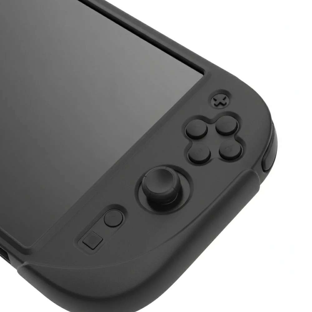 Capa De Silicone Antiderrapante Case Protetora Anti Poeira Para Nintendo Switch 2 (preto)