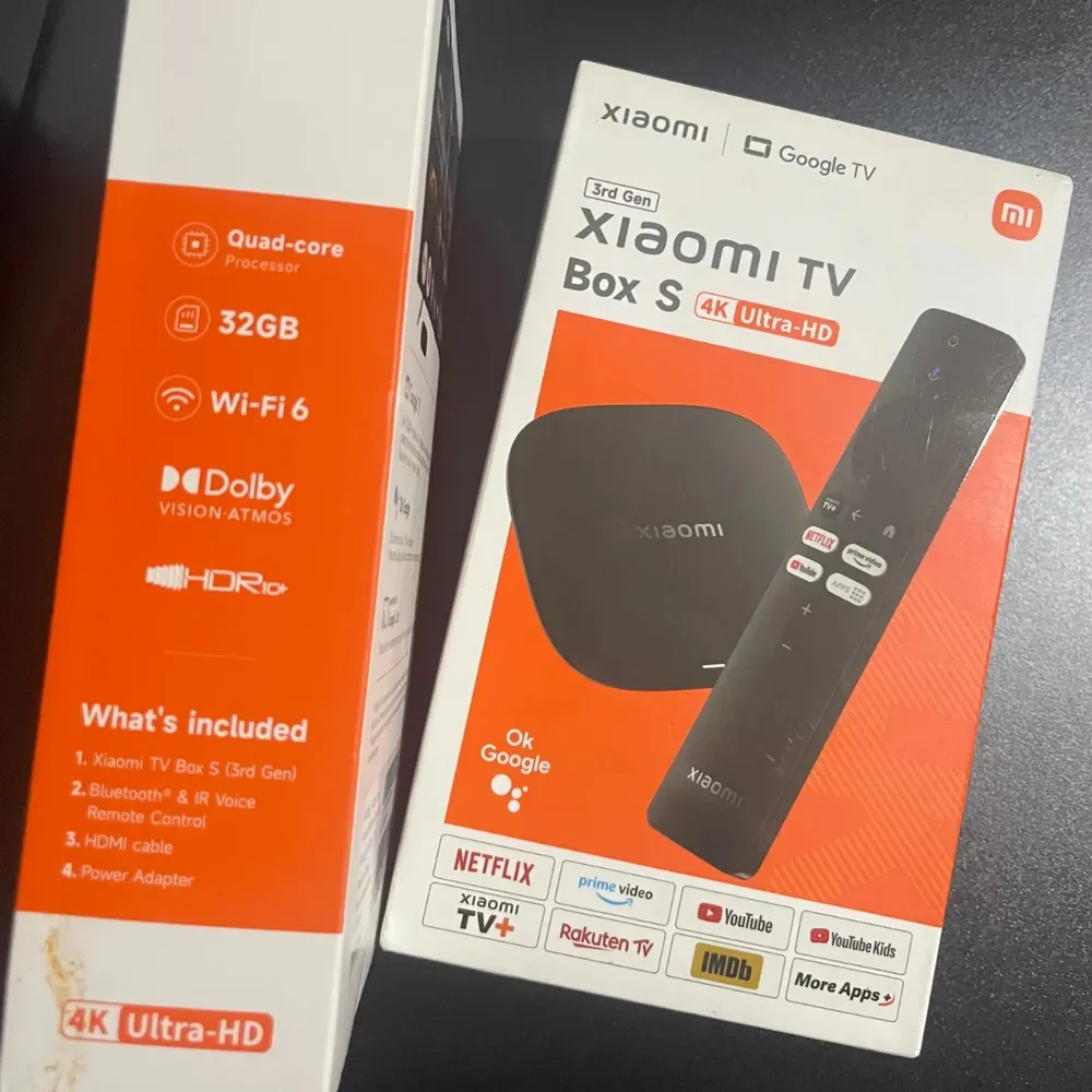 Xiaomi Tv Box S 4k Ultra Hd (3ª Geração) Mdz-32-aa 2gb, Ram 32gb, Memória, Wi-fi 6, Dolby Vision/atmos, Hdr10+, Dts-x, Preto