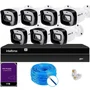 Kit Cftv 7 Câmeras Ip Vipc 1230b Intelbras Nvd 1408p Hd 1TB Purple