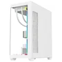 Gabinete Gamer Aquário K-mex Torre Branca Cg-w6dy, Frontal E Lateral Em Vidro Temperado, Atx, Usb 3.0, Branco - Cgw6dyrh002cb0x