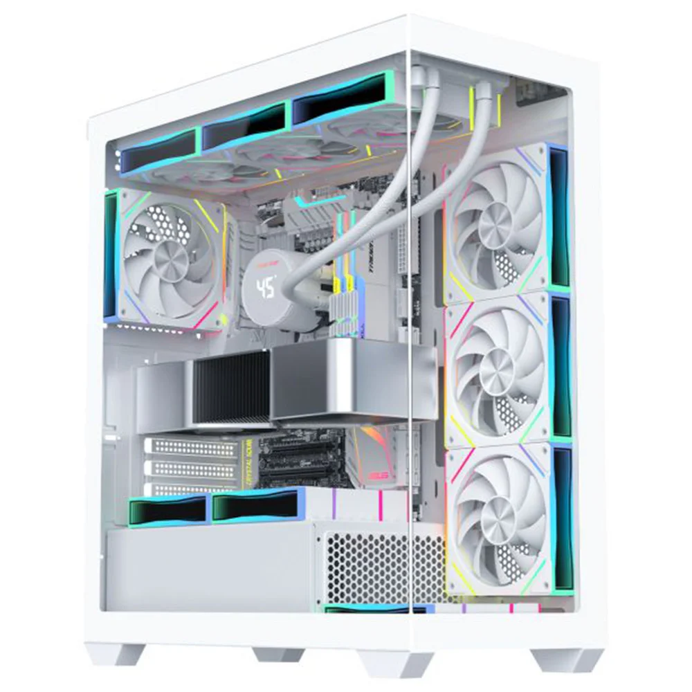 Gabinete Gamer Aquário K-mex Torre Branca Cg-w6dy, Frontal E Lateral Em Vidro Temperado, Atx, Usb 3.0, Branco - Cgw6dyrh002cb0x Gabinete Gamer Aquário K-mex Torre Branca Cg-w6dy, Frontal E Lateral Em Vidro Temperado, Atx, Usb 3.0, Branco - Cgw6dyrh002cb0x