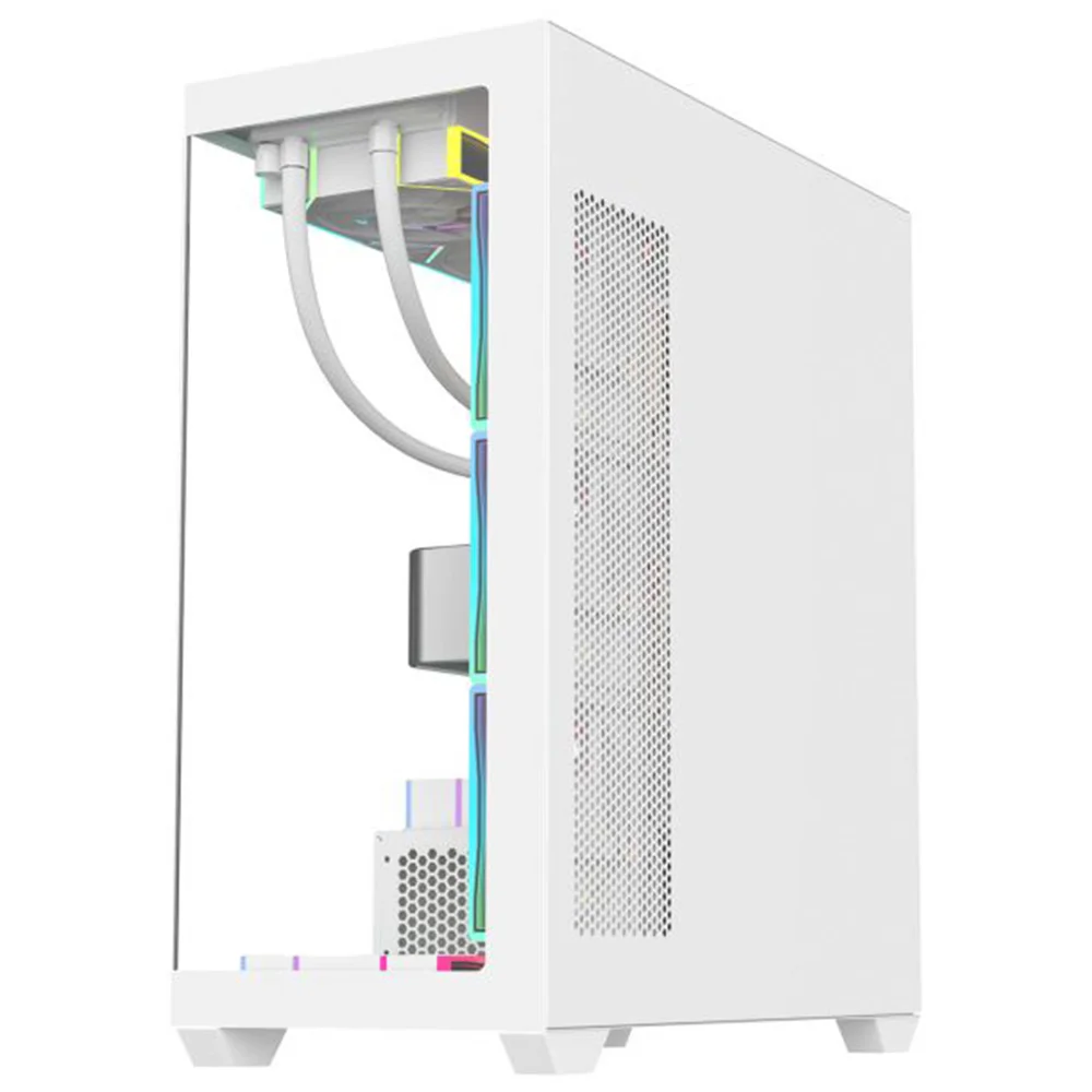 Gabinete Gamer Aquário K-mex Torre Branca Cg-w6dy, Frontal E Lateral Em Vidro Temperado, Atx, Usb 3.0, Branco - Cgw6dyrh002cb0x Gabinete Gamer Aquário K-mex Torre Branca Cg-w6dy, Frontal E Lateral Em Vidro Temperado, Atx, Usb 3.0, Branco - Cgw6dyrh002cb0x