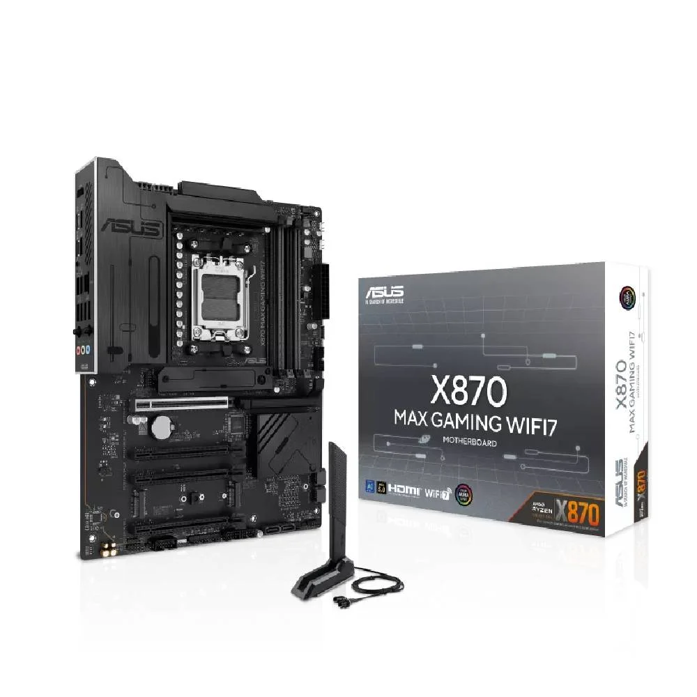 Placa Mãe Asus X870 Max Gaming Wifi7 Am5 4xDDR5 Chipset Amd X870 Atx Placa Mãe Asus X870 Max Gaming Wifi7 Am5 4xDDR5 Chipset Amd X870 Atx