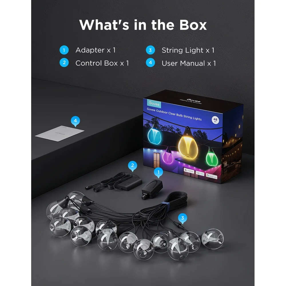 Govee ストリングライト15灯　Led Alex  Google  Produtos com até 15 OFF no PIX KaBuM