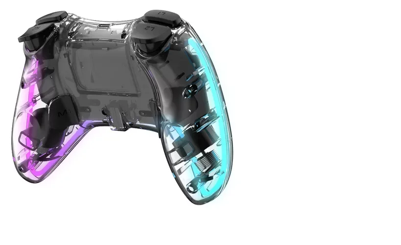 Controle Joystick Sem Fio Para N Switch PC Game Pad LED RGB
