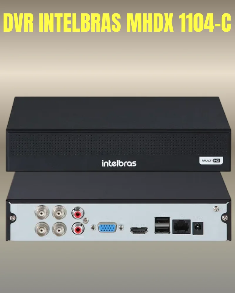Kit 2 Câmeras 1080p Full Color C/áudio Dvr Intelbras 4ch S/hd