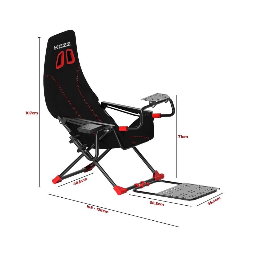 Cockpit Gamer Dobrável Assento Ergonômico Para Simulador Racing - view 4