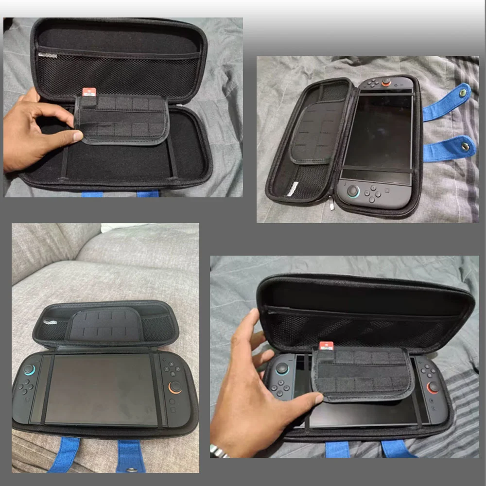 Bolsa Case Nintendo Switch 2 Mario + Película Vidro + 4 Grip Bolsa Case Nintendo Switch 2 Mario + Película Vidro + 4 Grip