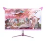 Monitor Gamer Rosa 24’’ Full Hd 200hz 1ms Com HDMI Displayport RGB Fluidez De Imagem