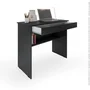 Escrivaninha Home Office Leve E Compacta Com 1 Gaveta E Prateleira Para Organização Cor Preto