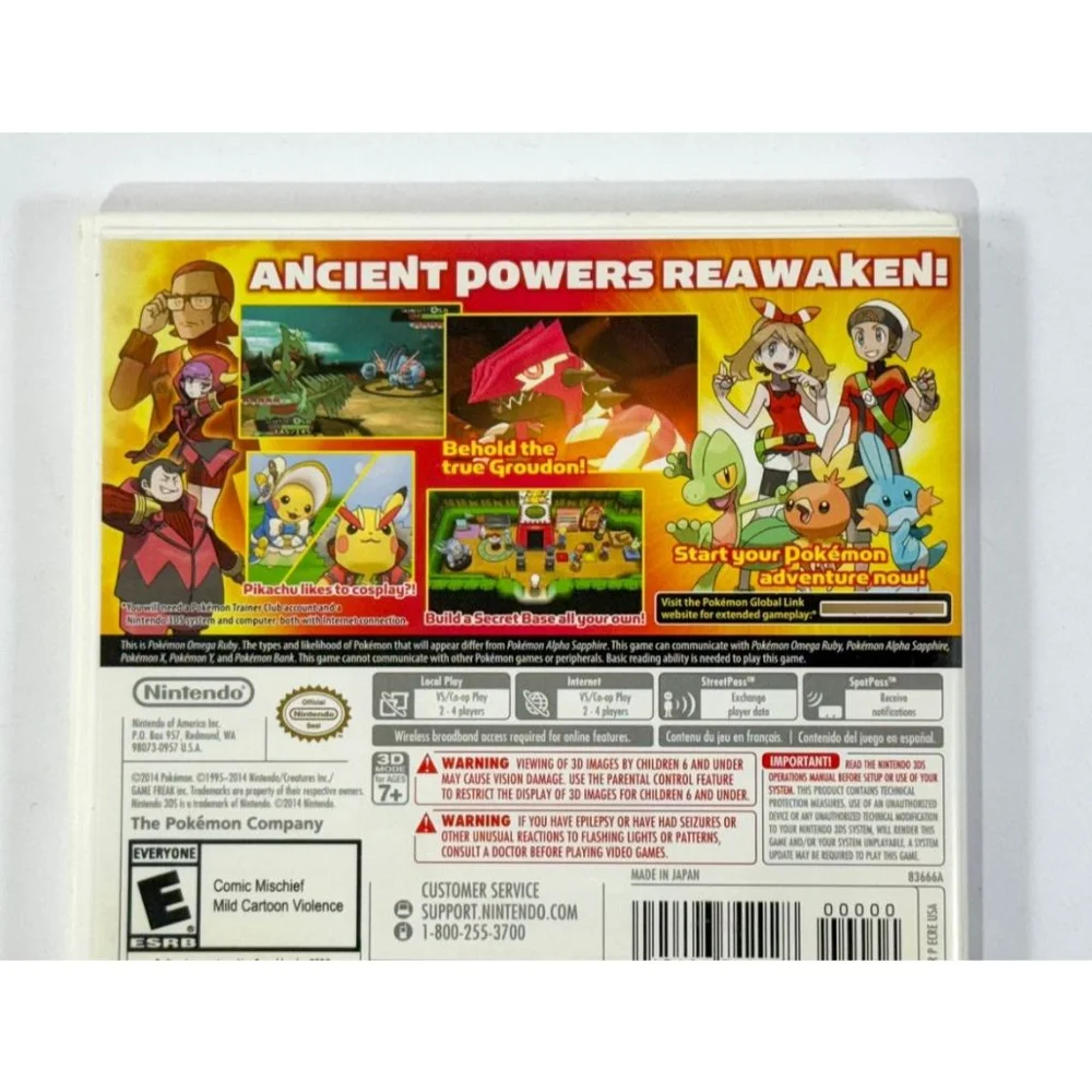 Jogo Pokémon Omega Ruby Para Nintendo 3ds Com Cartucho Físico Jogo Pokémon Omega Ruby Para Nintendo 3ds Com Cartucho Físico
