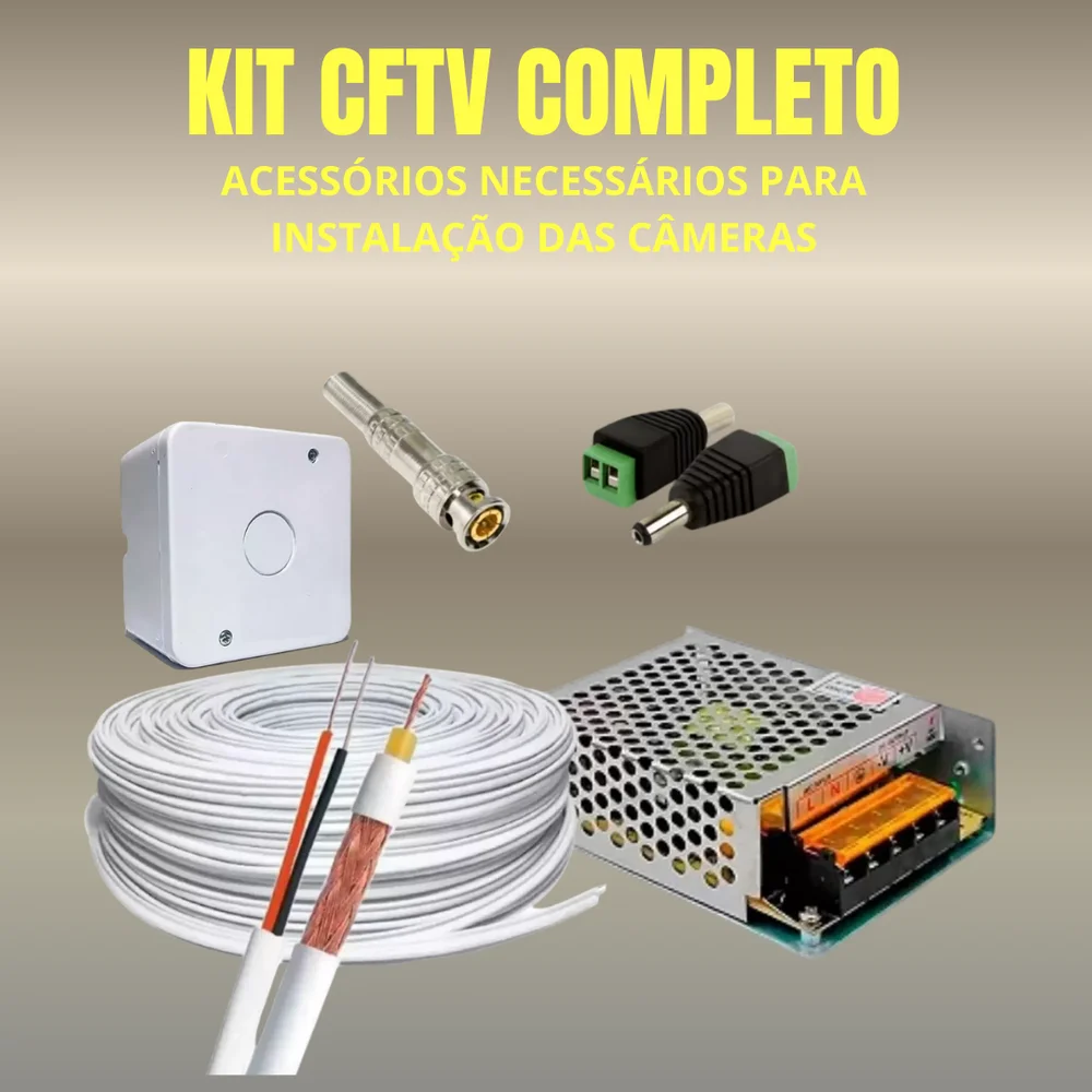 Kit 9 Câmeras Full Color C/áudio Dvr Intelbras 16ch 2TB Kit 9 Câmeras Full Color C/áudio Dvr Intelbras 16ch 2TB