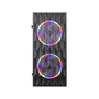 Gabinete Gamer Hive Bg-057 Preto Bluecase - S/fonte / 2x Fan Rainbow / Vidro / Usb 3.0 / Micro-atx / Mini-itx