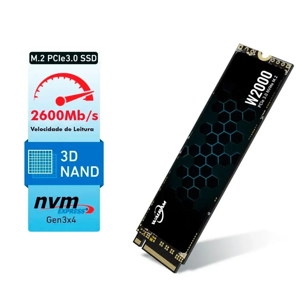 SSD Walram 512GB M.2 NVMe PCIe 3.0 x4 – Alta Performance e Custo-Benefício