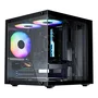 Gabinete Gamer Aquário Life Pro Bg-066 C/ 5 Cooler Fans Preto
