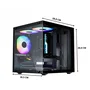 Gabinete Gamer Aquário Life Pro Bg-066 C/ 5 Cooler Fans Preto