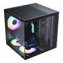 Gabinete Gamer Aquário Life Pro Bg-066 C/ 5 Cooler Fans Preto