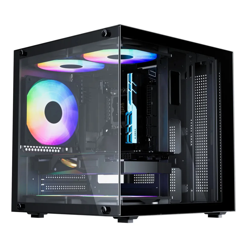 Gabinete Gamer Aquário Life Pro Bg-066 C/ 5 Cooler Fans Preto Gabinete Gamer Aquário Life Pro Bg-066 C/ 5 Cooler Fans Preto