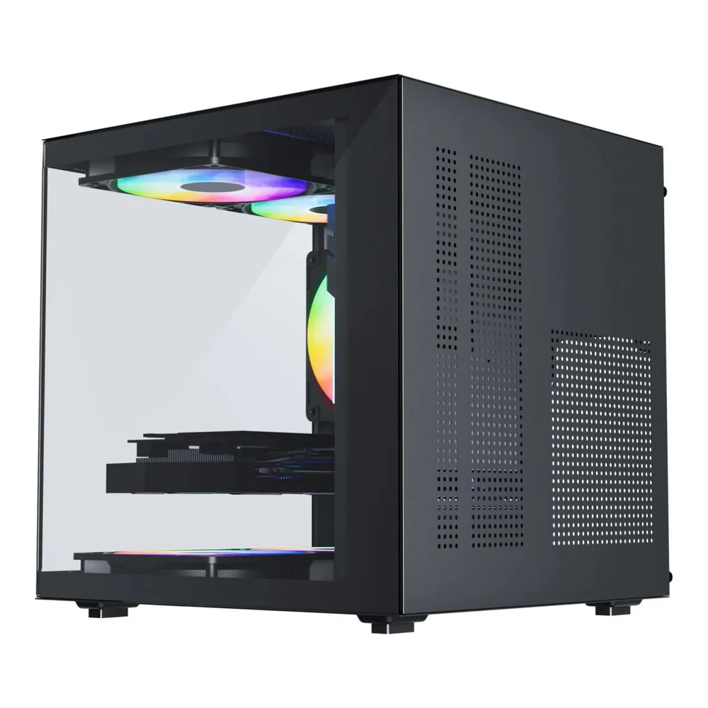 Gabinete Gamer Aquário Life Pro Bg-066 C/ 5 Cooler Fans Preto Gabinete Gamer Aquário Life Pro Bg-066 C/ 5 Cooler Fans Preto