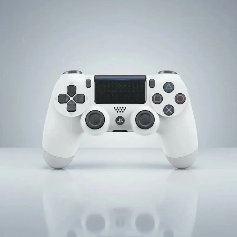 Controle Sem Fio Compatível Com Play4 Ps4 Playstation 4 / Slim / Pro / PC E Smart Tvs Samsung Branco