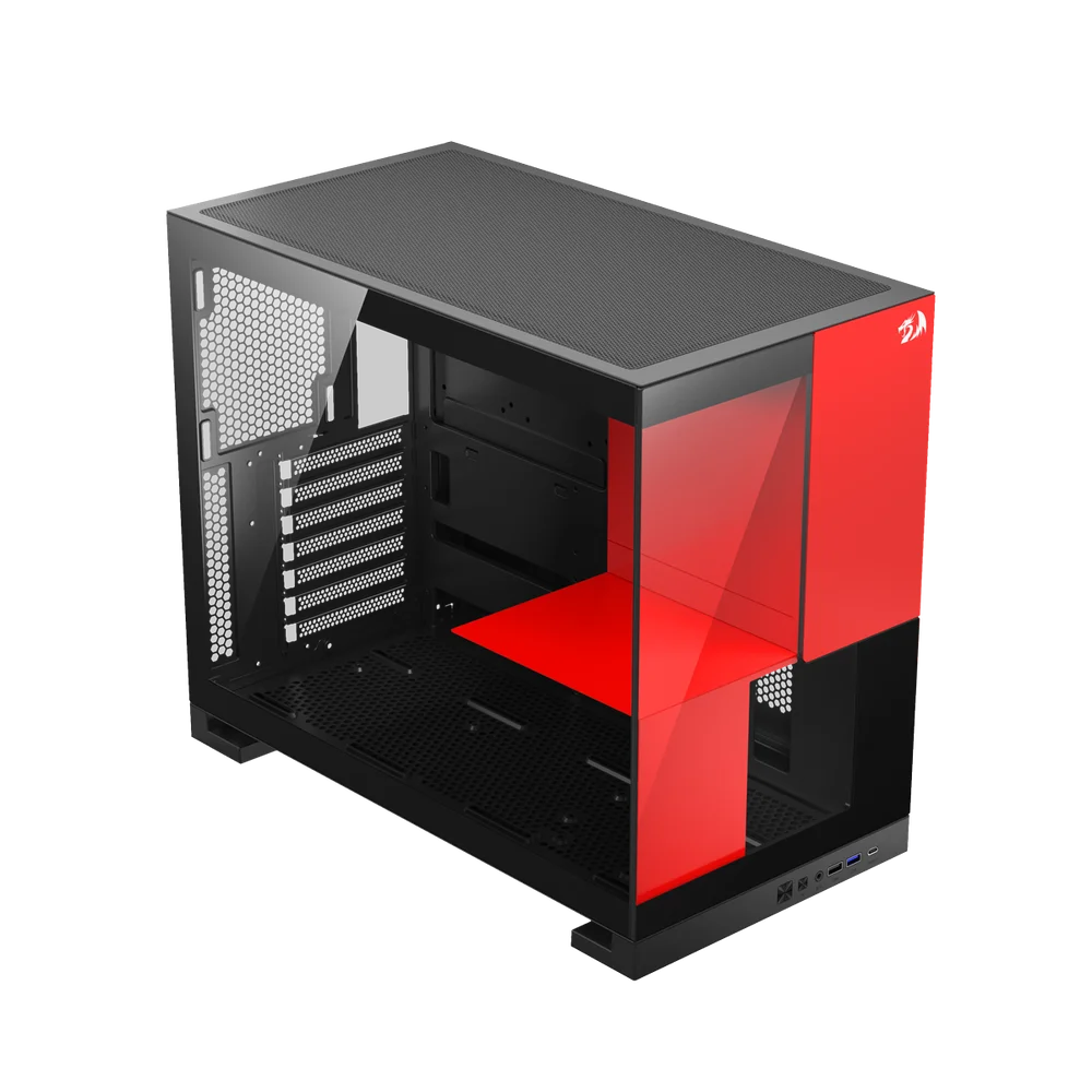 Gabinete Gamer Redragon Eternal Preto E Vermelho Sem Fans Ca-612br Gabinete Gamer Redragon Eternal Preto E Vermelho Sem Fans Ca-612br
